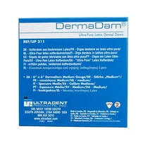 ULTRADENT DermaDam latex kofferdam gumi, Medium 36db