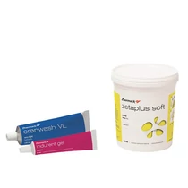ZHERMACK Zetaplus Soft,+ Oranwash VL + és Indurent gel, C-szilikon lenyomatvételi anyag