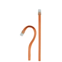 ASA Nyálszívó 15cm, 100db, narancs, levehető kupak