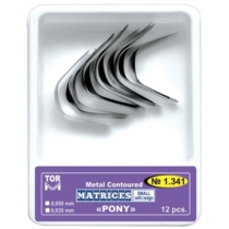 Domborított fém Pony matricák gingivális fülel - kicsi (12db) 0,05mm - TOR