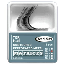 Félkörös, domborított fémmatrica kicsi 0,05mm (12 db) - TOR