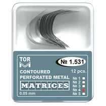 Félkörös, domborított fémmatrica nagy gingivális fülel 0,05mm (12 db) - TOR