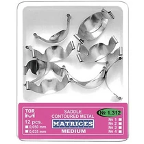 Szorítóhüvelyes domborított fém matrica 12db, közepes - TOR