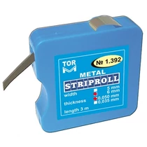 Fémmatricaszalag tekercs (3m x 6mmx0,05mm) szögletes dobozban - TOR