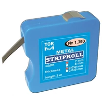 Fémmatricaszalag tekercs (3m x 7mmx0,05mm) szögletes dobozban - TOR
