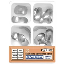 Szekcionált fém matrica szett, L-es méret, négyféle, 30db
