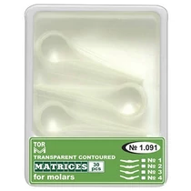 Domborított, átlátszó matricakészlet, moláris (15+15db) - TOR