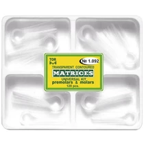 Domborított, átlátszó matricakészlet premoláris és moláris (120db) - TOR