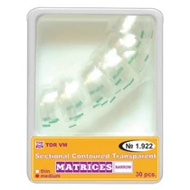 Átlátszó szekcionált domborított matrica, keskeny, 5mm (30db) (zöld) - TOR