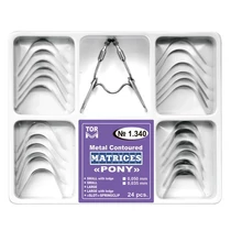 Domborított fém Pony matrica készlet (24db) csipesszel 50 mikronos - TOR