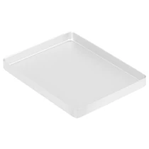 Műszertálca aluminium medium alj, ezüst 142x183x17 mm