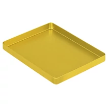 ASA Műszertálca aluminium medium alj, sárga 142x183x17 mm