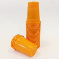 Műanyag Pohár, Narancssárga, 100db - Dispotech