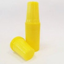 Műanyag Pohár, Sárga, 100db - Dispotech