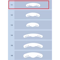 Matrica félkörös 11-es 12db, keskeny, premolárisokhoz