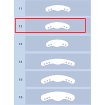 Matrica félkörös 12-es 12db, közepes, premolárisokhoz