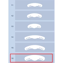 Matrica félkörös 16-os 12db, széles, molárisokhoz