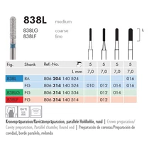 Gyémánt fúró turbinába 838LG314014