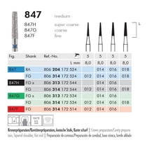 Gyémánt fúró turbinába 847F314012