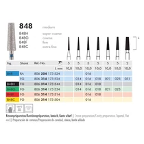 Gyémánt fúró turbinába 848G314023