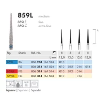 Gyémánt fúró turbinába 859L314012