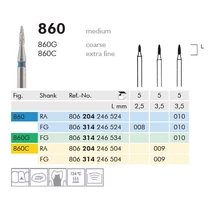 Gyémánt fúró turbinába 860C314009