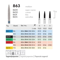 Gyémánt fúró turbinába 863C314012