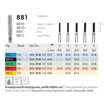 Gyémánt fúró turbinába 881G314012