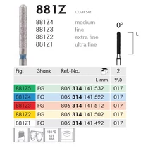 Gyémánt csiszoló zirk.ox. piros 881Z3314017