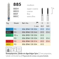 Gyémánt fúró turbinába 885F314012