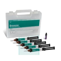 BREEZE SELF ETCH CEMENT KIT 3x4ml A2, 1x4ml transl., 1x4ml Opaqe White, 1x3ml Silan