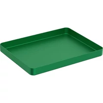 Műszertálca aluminium medium alj, zöld 142x183x17 mm