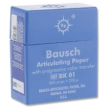Bausch Artikulációs papír BK01 kék 200ľ 300db lap dobozos