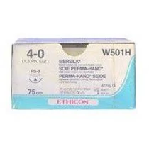ETHICON Mersilk 4/0, FS-3 CONV, 16mm, 75cm - fekete (36 db)
