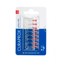 Curaprox CPS 07 prime fogköztisztító kefe, piros, utántöltő (8 db)