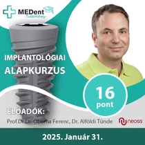 Implantológiai alapkurzus: (SE-FOG/2025.I./00101)
