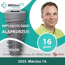 Implantológiai alapkurzus (SE-FOG/2025.I./00102)