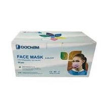 DOCHEM® Type IIR rózsaszín Orvosi Arcmaszk 3 rétegű, gumis, 50 db/doboz