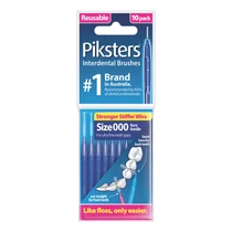 Piksters fogköztisztító kefe sötétkék 000, 10 db