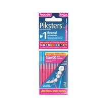 Piksters fogköztisztító kefe rózsaszín 00, 10 db