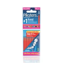 Piksters fogköztisztító kefe piros 4, 10 db