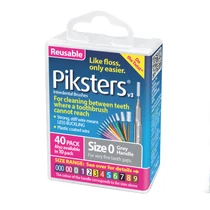 Piksters fogköztisztító kefe ezüst 0, 40 db