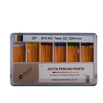 Guttapercha csúcs 02 Taper ISO 15-40 120db - Denco