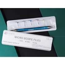 Micro Scope K-File endodonciai fájl sorozat 15-40 6db + 1 kék nyél - Denco