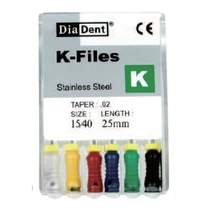 K-files (SS) 25mm 15-40 - Diadent