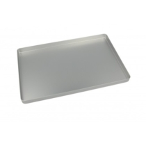 Alumínium tálca alap, nem perforált 284x183x17 ezüst színű - EURONDA