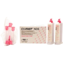 EXAFAST NDS Injection 2x48ml Cartridges + 6 Mixing Tips II, Size S (pink)