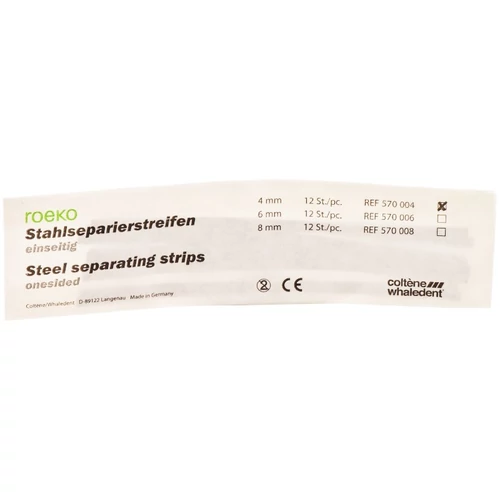 ROEKO fém csiszolócsík 4 mm (egyoldalas, 12 db)