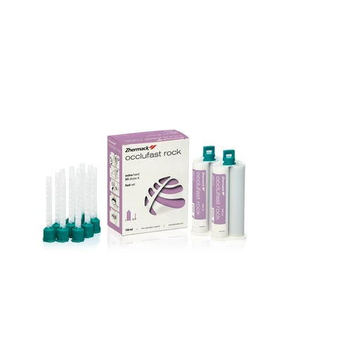 ZHERMACK Occlufast Rock harapásregisztrációs A-szilikon, 2×50 ml