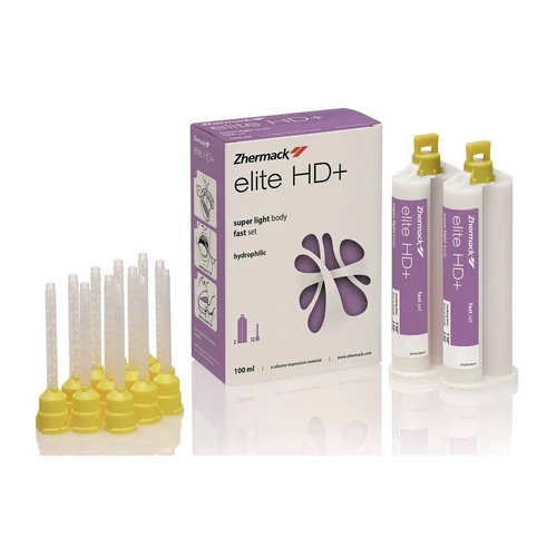 ZHERMACK Elite HD+ Super Light Fast A-szilikon, 2×50 ml (világoslila)